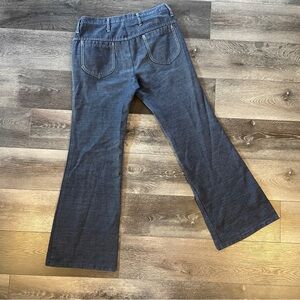 Vintage 70s Cotton Blend Mid Rose Bell Bottoms 30” Waist Hippie Boho Retro NZ